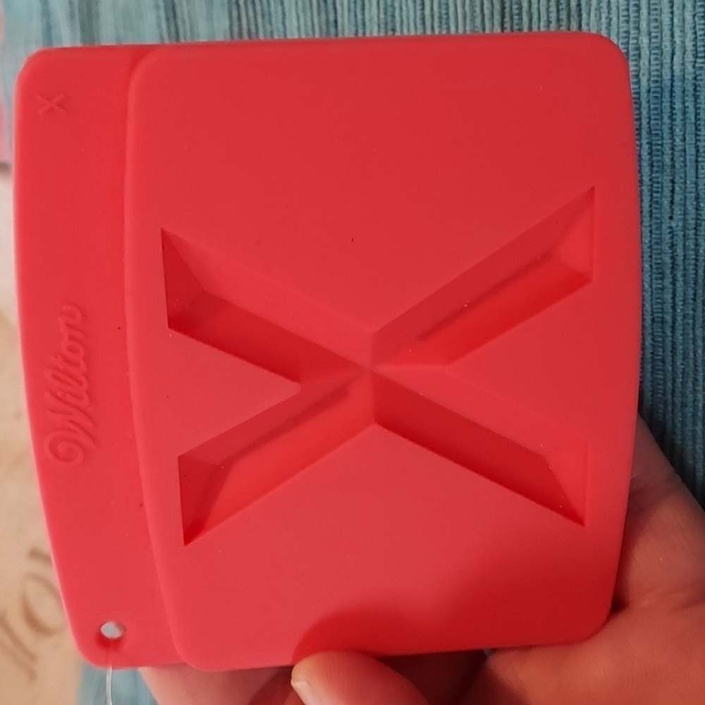 WILTON shape with fondant Letter "X"  Mold